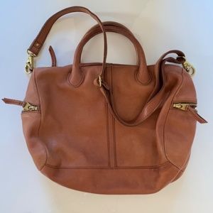 Fossil Erin satchel in camel leather